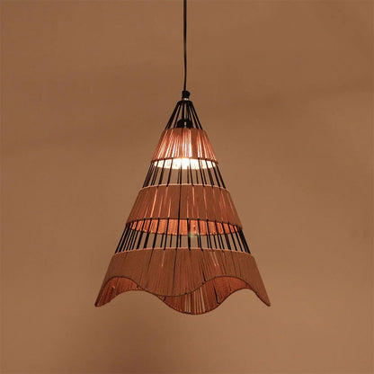 Hanging Light, V-Ira Hanging Lamp (Home Blitz), Living Room, Bedroom & Kitchen Hanging Lamp, Black & Brown Color Hanging Light, Hanging Lamp - IM14220