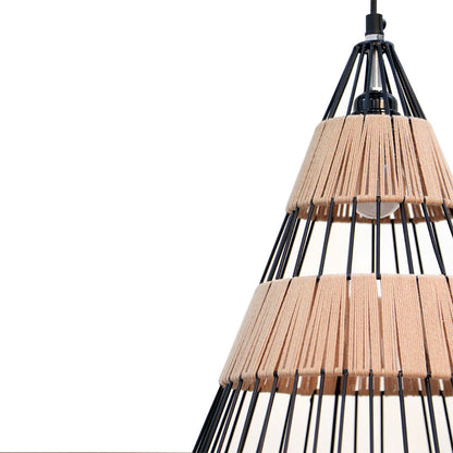 Hanging Light, V-Ira Hanging Lamp (Home Blitz), Living Room, Bedroom & Kitchen Hanging Lamp, Black & Brown Color Hanging Light, Hanging Lamp - IM14220