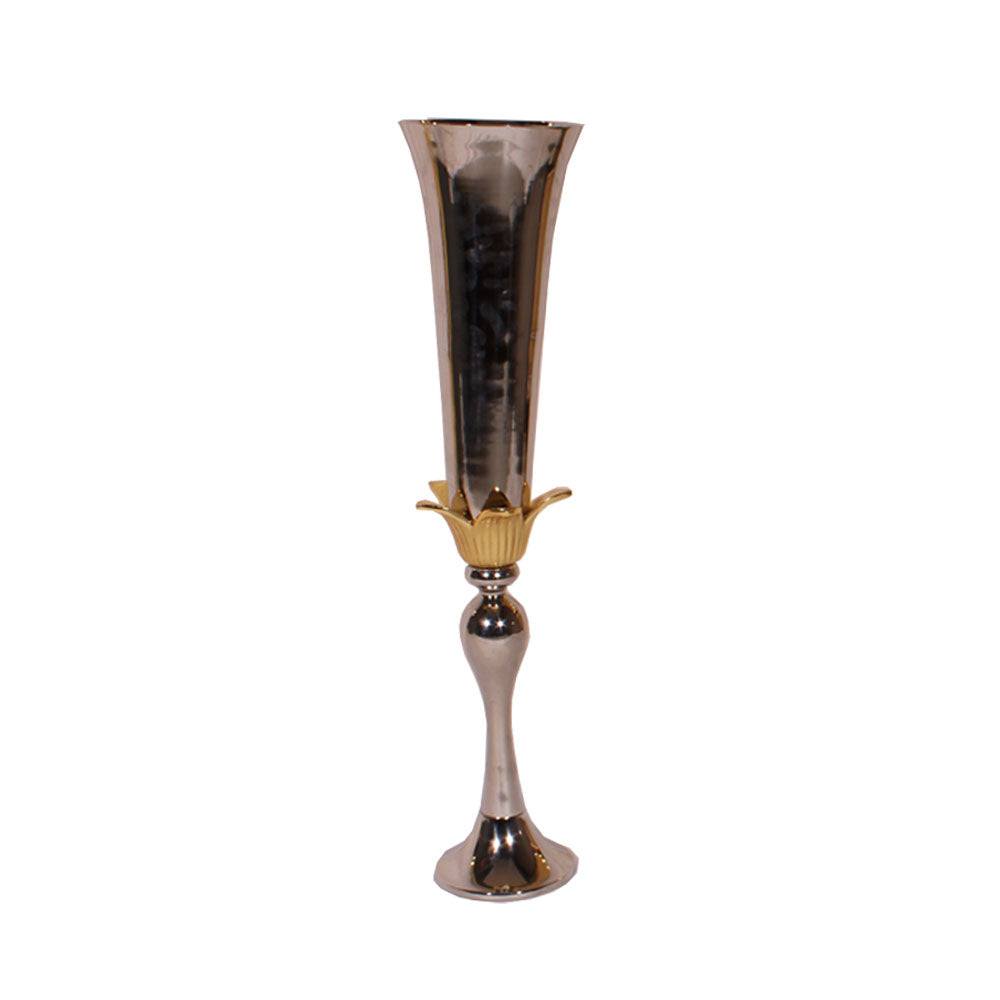 Table Accessory, Silver & Gold Color Vase, Vase for Table Accessory, Modern Vase, Vase - IM - 15048