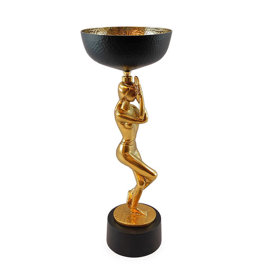 Table Accessory, Table Accessory in Metal, Table Accessory for Decor,Table Accessory in Golden & Black Color,Table Accessory - IM15065