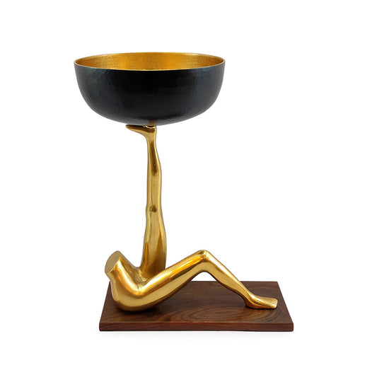 Table Accessory, Table Accessory in Metal, Table Accessory for Decor,Table Accessory in Golden & Black & Brown Color, Table Accessory - IM15069