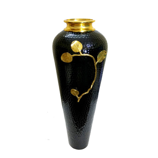 Vase, Vase with Black & Golden Color, Vase for Metal, Vase for Home Decor, Vase - IM15089