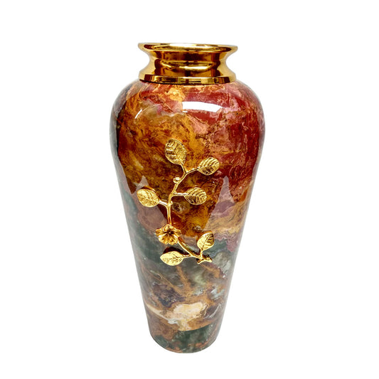 Vase, Vase with Multicolor & Golden Color, Vase for Metal, Vase for Home Decor, Vase - IM15101