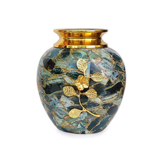 Vase, Vase with Multicolor & Golden Color, Vase for Metal, Vase for Home Decor, Vase - IM15113