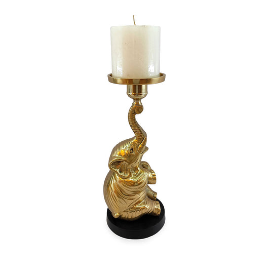 Table Accessory, Table Accessory in Metal, Table Accessory with Candle Stand,Table Accessory in Black & Golden Color,Table Accesory - IM15128