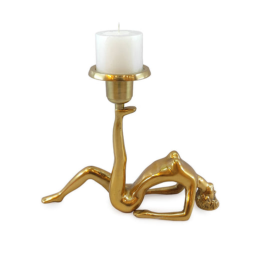 Table Accessory, Table Accessory in Metal, Table Accessory with Candle Stand,Table Accessory in Golden Color,Table Accesory - IM15129