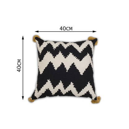 Cushion Cover, 1 Cushion Cover,  Cushion Cover 16*16in, Cushion Cover in Black & White Color, Cushion Cover for Car, Desginer Cushion, Cushion Cover for Sofa, Cushion Cover for Chair, Cushion Cover - IM15134