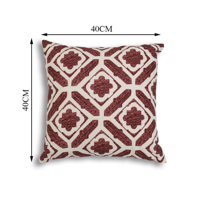 Cushion Cover, 1 Cushion Cover, Cushion Cover 16*16in, Cushion Cover in Red Color, Cushion Cover for Car, Desginer Cushion, Cushion Cover for Sofa, Cushion Cover for Chair, Cushion Cover - IM15138