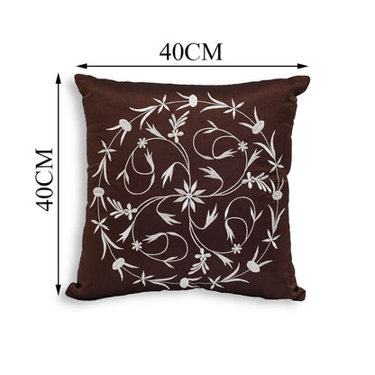 Cushion Cover, 1 Cushion Cover, Cushion Cover 16*16in, Cushion Cover in Brown Color, Cushion Cover for Car, Desginer Cushion, Cushion Cover for Sofa, Cushion Cover for Chair, Cushion Cover - IM15141