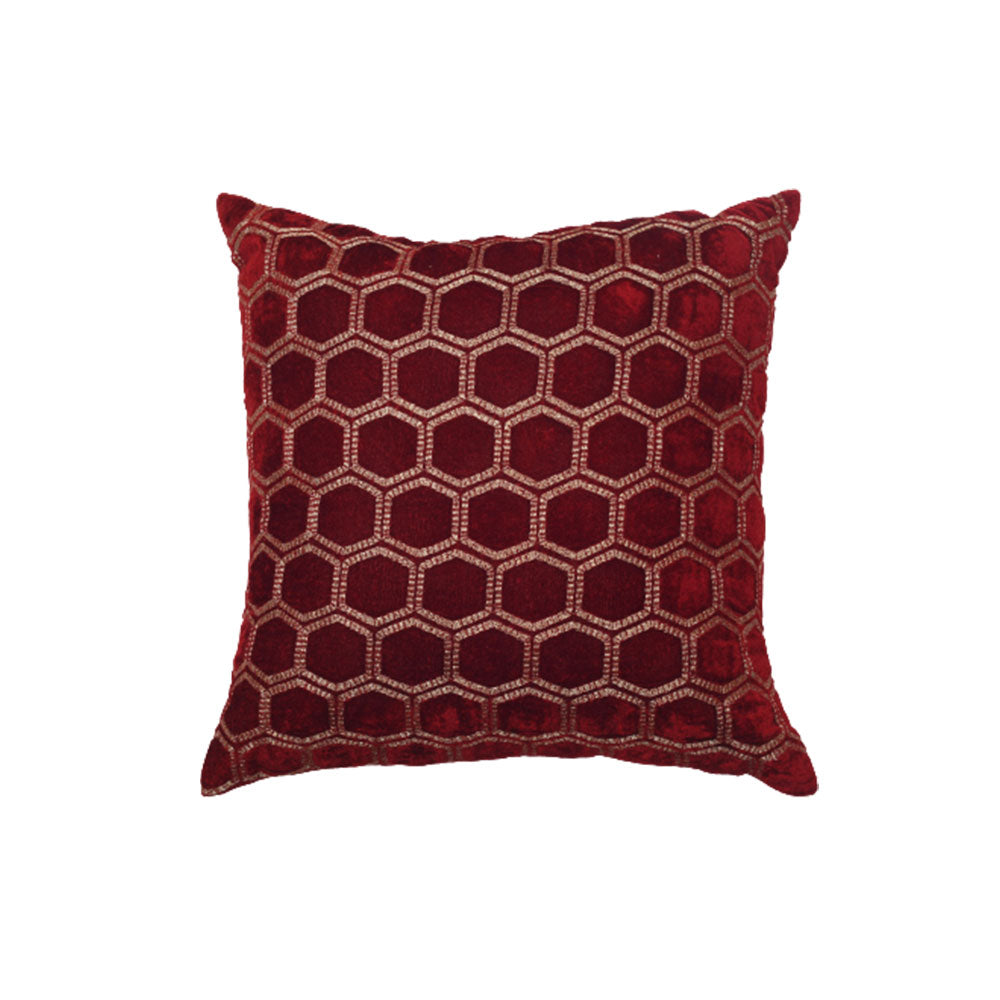 Cushion Cover, 1 Cushion Cover, Cushion Cover 16*16in, Cushion Cover in Maroon Color, Cushion Cover  for  Car, Desginer Cushion, Cushion Cover for Sofa, Cushion Cover for Chair, Cushion Cover - IM15146