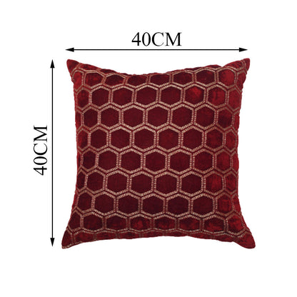 Cushion Cover, 1 Cushion Cover, Cushion Cover 16*16in, Cushion Cover in Maroon Color, Cushion Cover  for  Car, Desginer Cushion, Cushion Cover for Sofa, Cushion Cover for Chair, Cushion Cover - IM15146