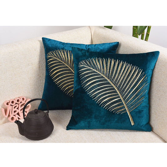 Cushion Cover, Pack of 2 Cushion Cover, Cushion Cover 16*16in & 18in, Cushion Cover in  Blue Color, Cushion Cover  for  Car, Desginer Cushion, Cushion Cover for Sofa, Cushion Cover for Chair, Cushion Cover - IM15156