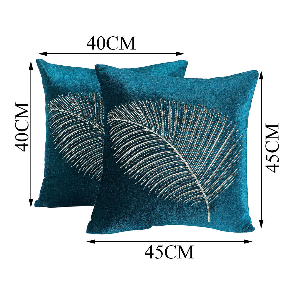 Cushion Cover, Pack of 2 Cushion Cover, Cushion Cover 16*16in & 18in, Cushion Cover in  Blue Color, Cushion Cover  for  Car, Desginer Cushion, Cushion Cover for Sofa, Cushion Cover for Chair, Cushion Cover - IM15156