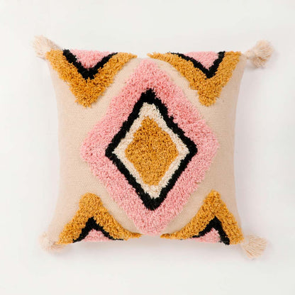 Cushion Cover, (i539_1_16_1), Cushion With Pink & Black Color, Cushion For Living & Bedroom Area, Cushion - IM15197