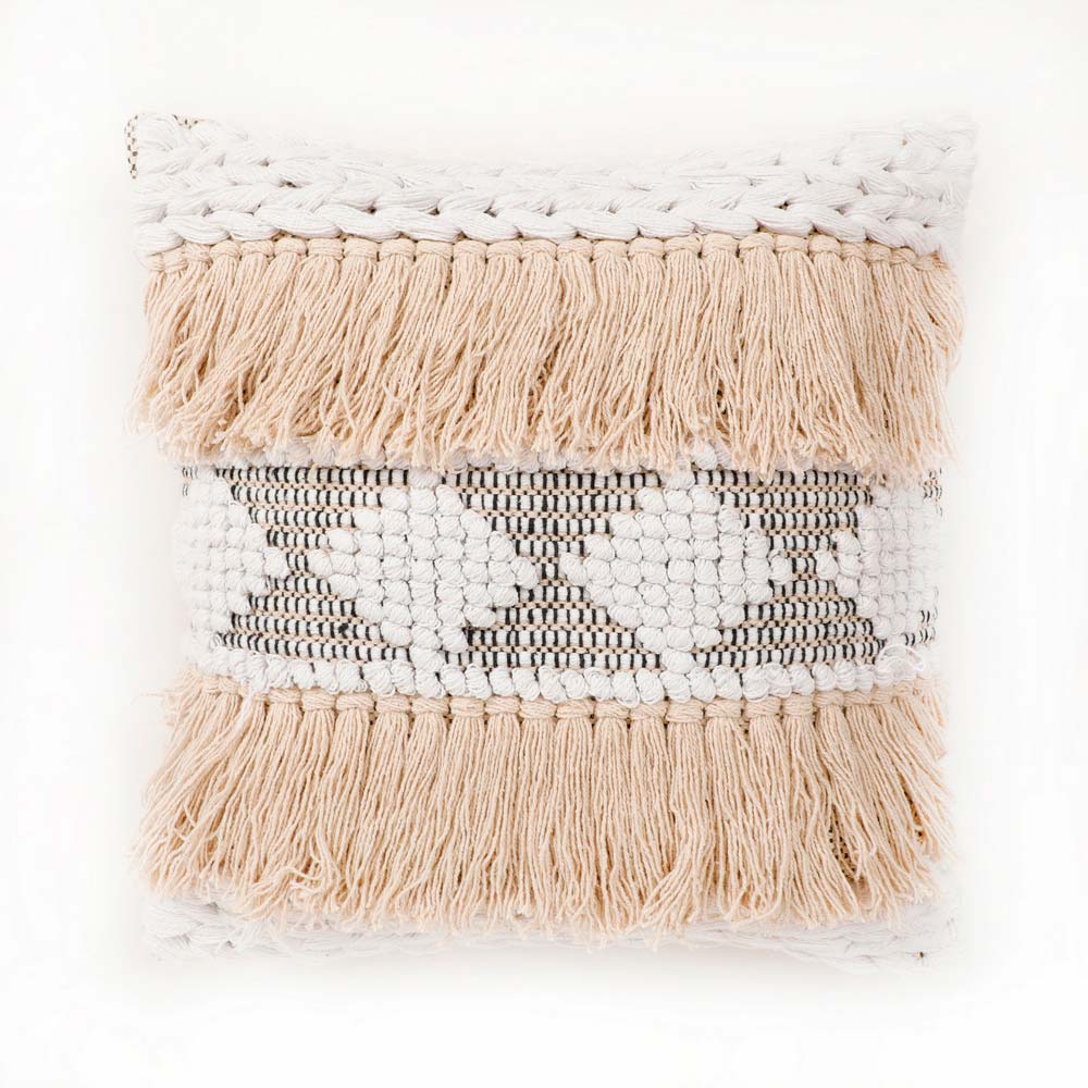 Cushion Cover, (i532_1_16_1), Cushion With White Color, Cushion For Living & Bedroom Area, Cushion - IM15200