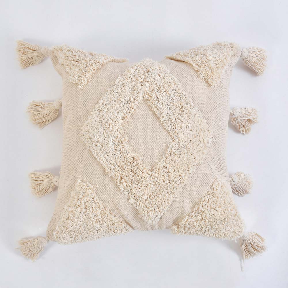 Cushion Cover, (i525_1_16_1), Cushion With OFF-White Color, Cushion For Living & Bedroom Area, Cushion - IM15205