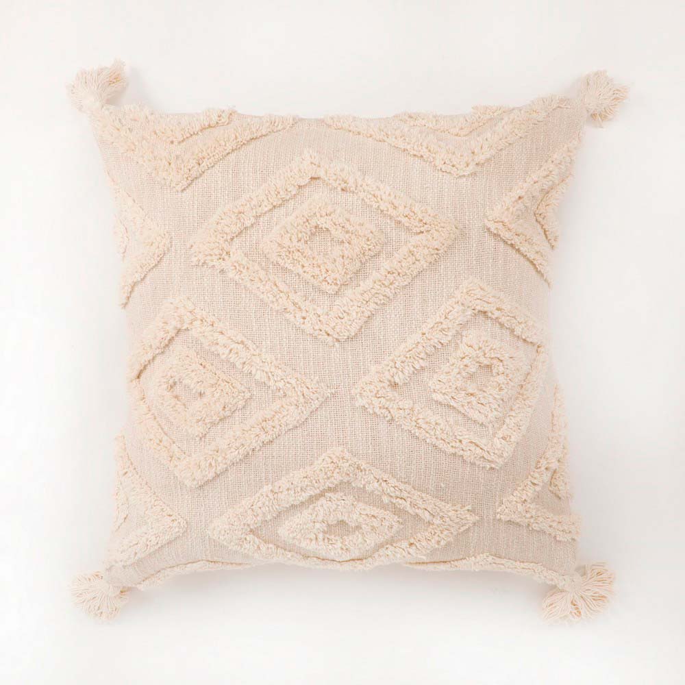 Cushion Cover, (i521_1_20_1), Cushion With OFF-White Color, Cushion For Living & Bedroom Area, Cushion - IM15206