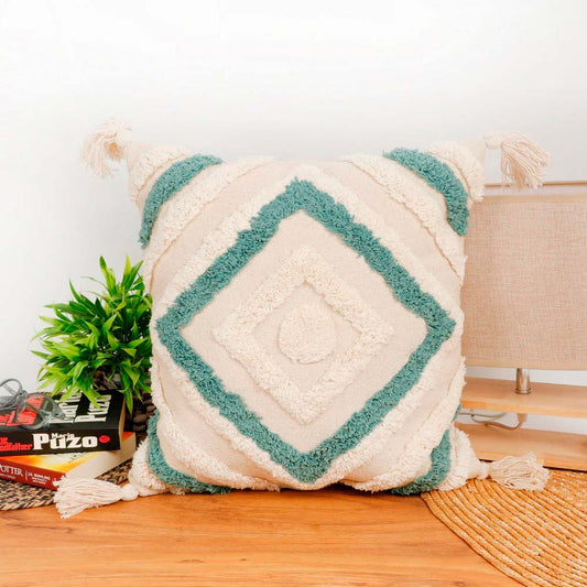 Cushion Cover, (i517_2_16_1), Cushion With Green Color, Cushion For Living & Bedroom Area, Cushion - IM15211