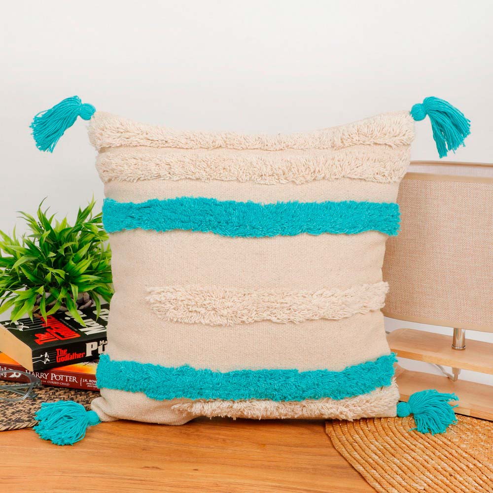 Cushion Cover, (i516_1_16_1), Cushion With Blue Color, Cushion For Living & Bedroom Area, Cushion - IM15212