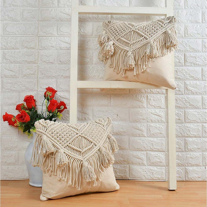 Cushion Cover, (i336_16_1), Cushion With OFF-White Color, Cushion For Living & Bedroom Area, Cushion - IM15217