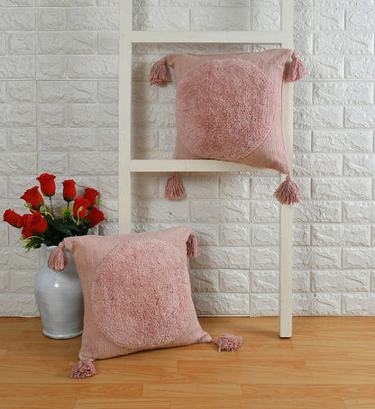 Cushion Cover, (i273_2_16_1), Cushion With Pink Color, Cushion For Living & Bedroom Area, Cushion - IM15225