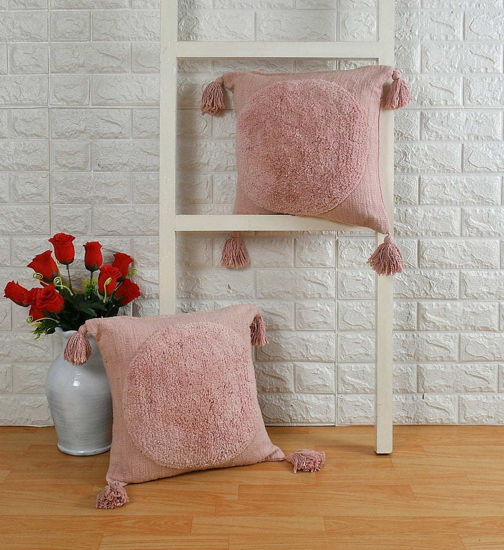 Cushion Cover, (i273_2_16_1), Cushion With Pink Color, Cushion For Living & Bedroom Area, Cushion - IM15225