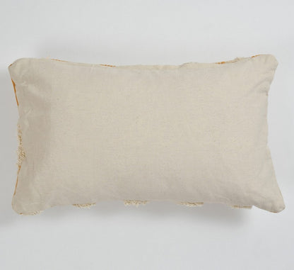 Cushion Cover, (i259_12_20_1), Cushion With White & Yellow Color, Cushion For Living & Bedroom Area, Cushion - IM15231