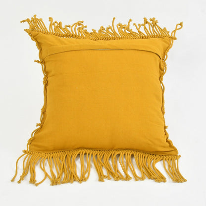 Cushion Cover, (i255_3_18_1), Cushion With Yellow Color, Cushion For Living & Bedroom Area, Cushion - IM15235