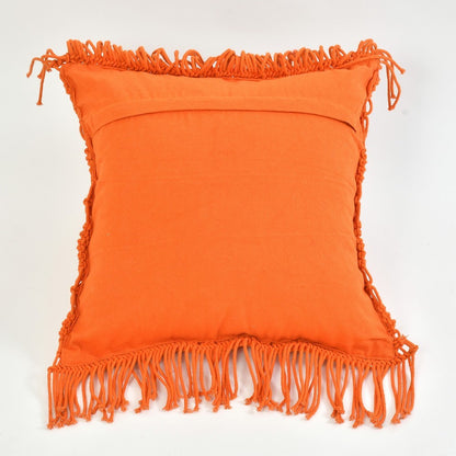 Cushion Cover, (i255_6_18_1), Cushion With Orange Color, Cushion For Living & Bedroom Area, Cushion - IM15238