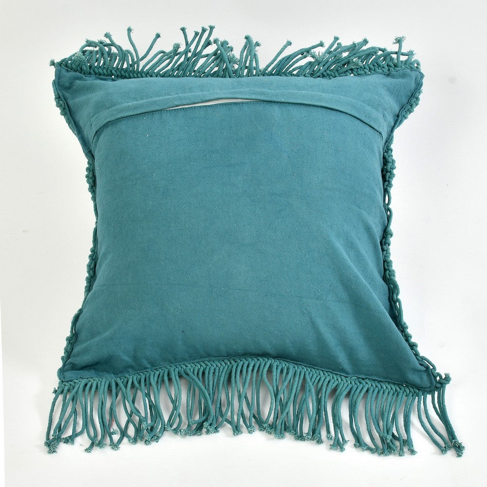 Cushion Cover, (i255_7_18_1), Cushion With Blue Color, Cushion For Living & Bedroom Area, Cushion - IM15239