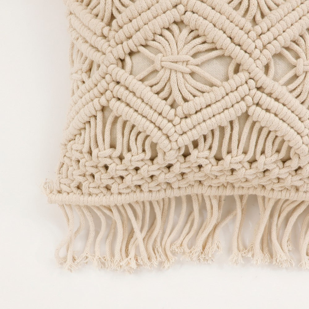 Cushion Cover, (i255_1_12_1), Cushion With OFF-White Color, Cushion For Living & Bedroom Area, Cushion - IM15240