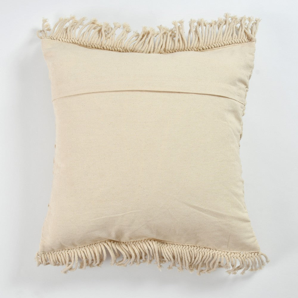 Cushion Cover, (i255_1_18_1), Cushion With OFF-White Color, Cushion For Living & Bedroom Area, Cushion - IM15241