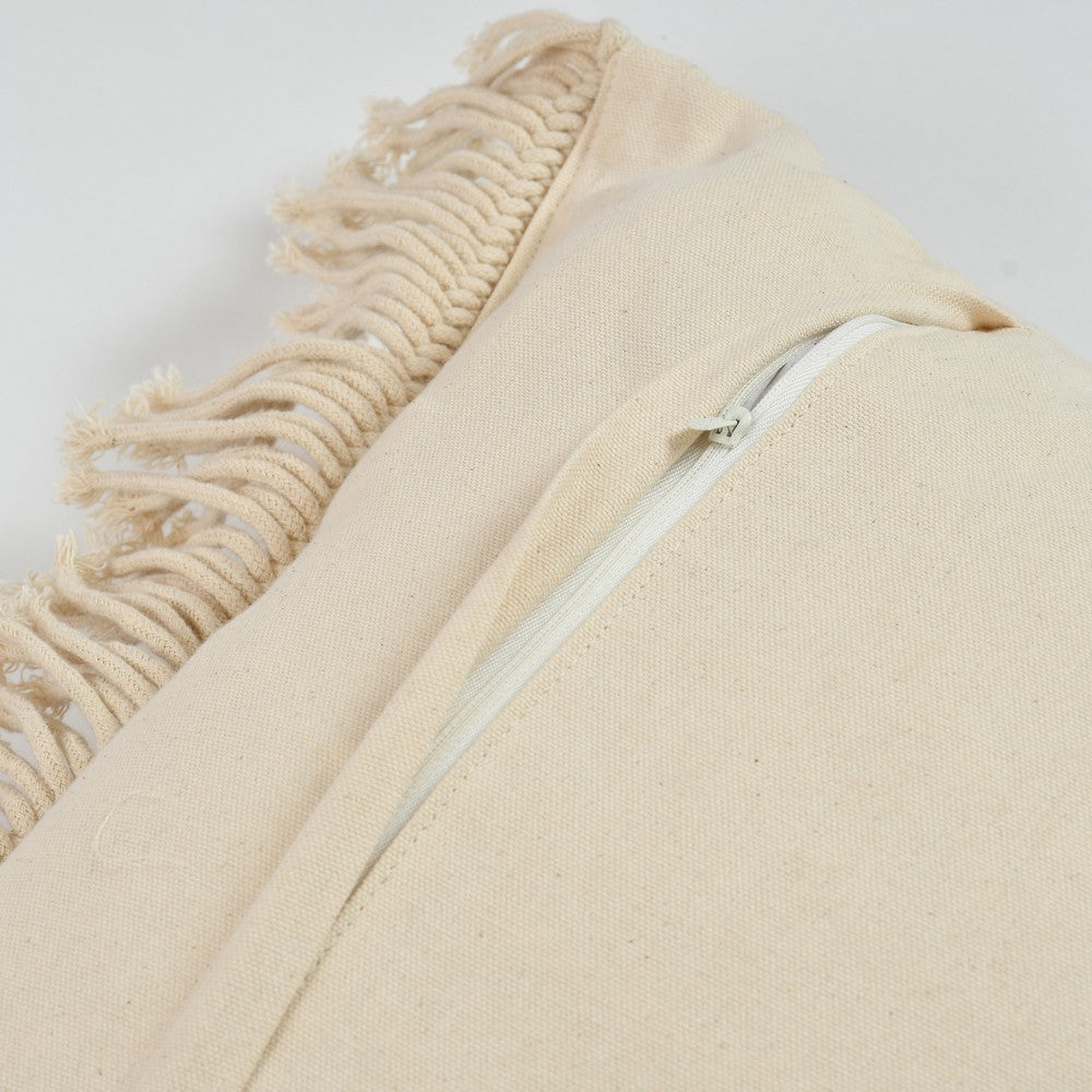 Cushion Cover, (i255_1_20_1), Cushion With OFF-White Color, Cushion For Living & Bedroom Area, Cushion - IM15242