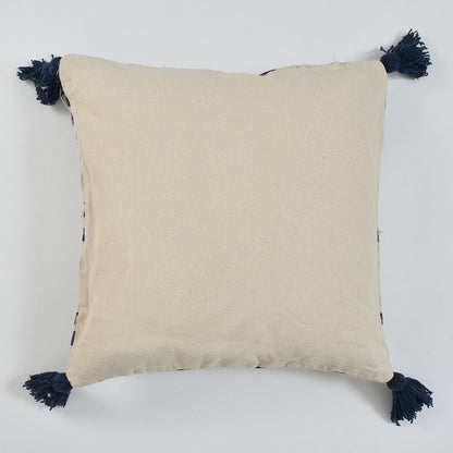 Cushion Cover, (i209_1_16_1), Cushion With OFF-White & Blue  Color, Cushion For Living & Bedroom Area, Cushion - IM15244