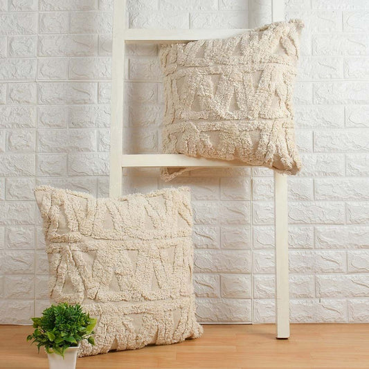 Cushion Cover, (i198_16_1), Cushion With OFF-White Color, Cushion For Living & Bedroom Area, Cushion - IM15246