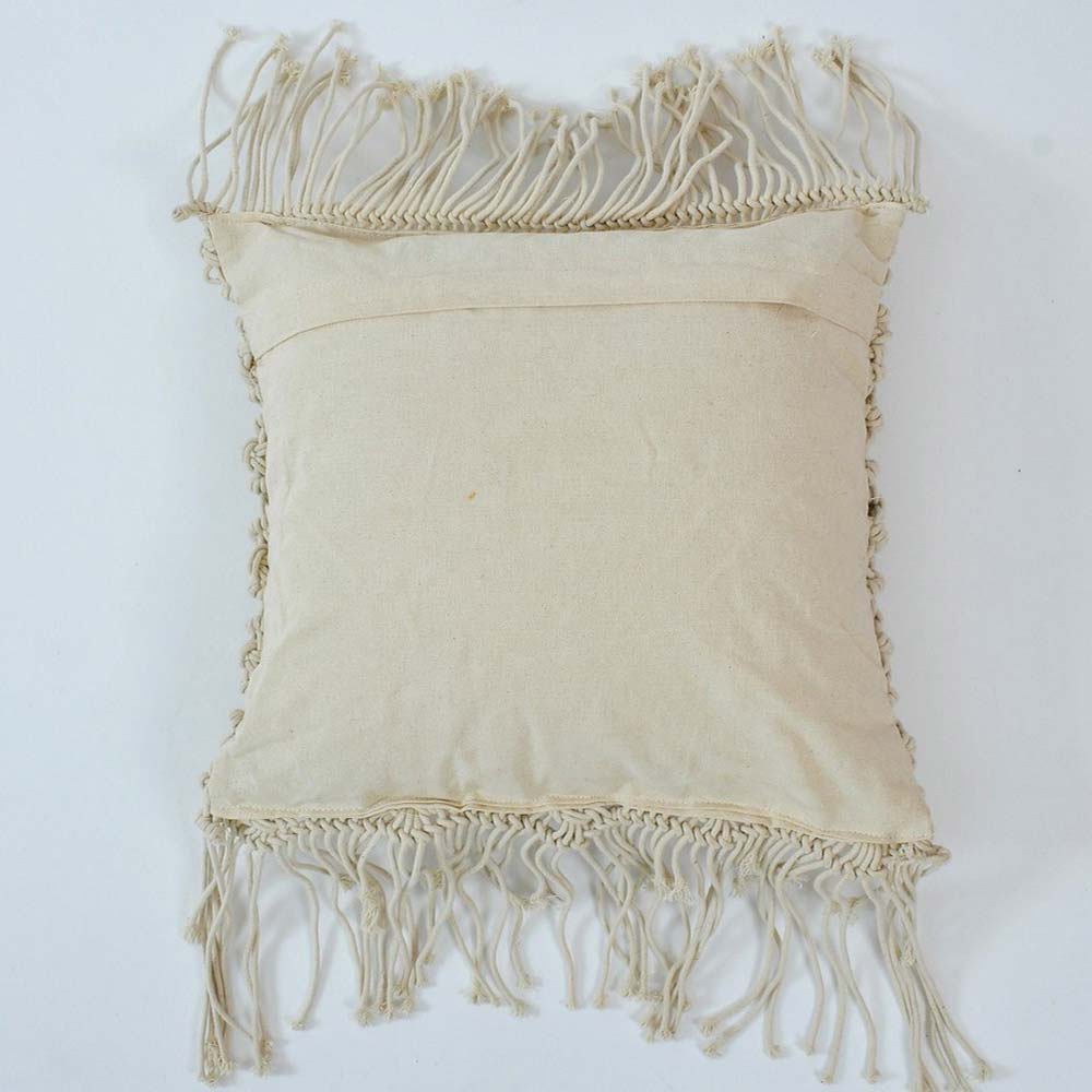 Cushion Cover, (i190_1_16_1), Cushion With Ivory Color, Cushion For Living & Bedroom Area, Cushion - IM15250