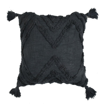 Cushion Cover, (i142_5_16_1), Cushion With Charcoal Color, Cushion For Living & Bedroom Area, Cushion - IM15257