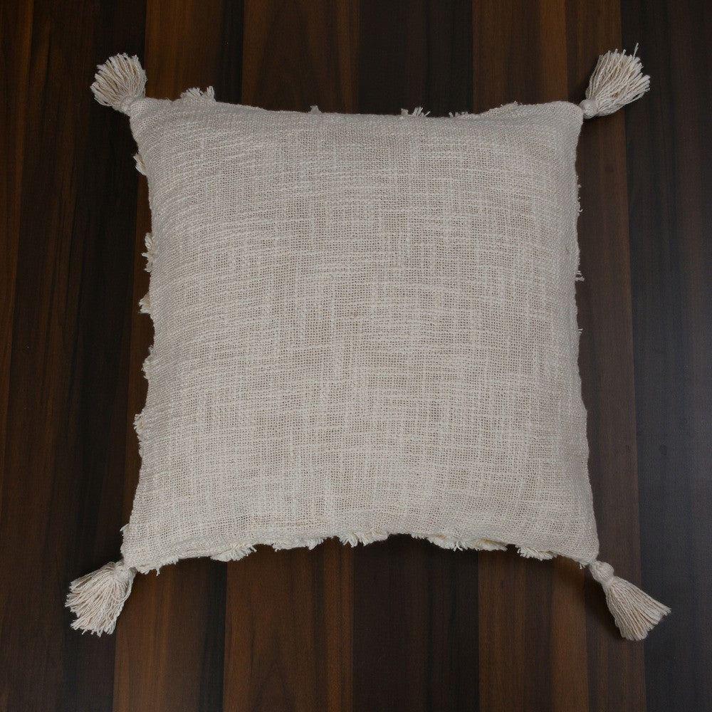 Cushion Cover, (i142_1_20_1), Cushion With OFF-White Color, Cushion For Living & Bedroom Area, Cushion - IM15259