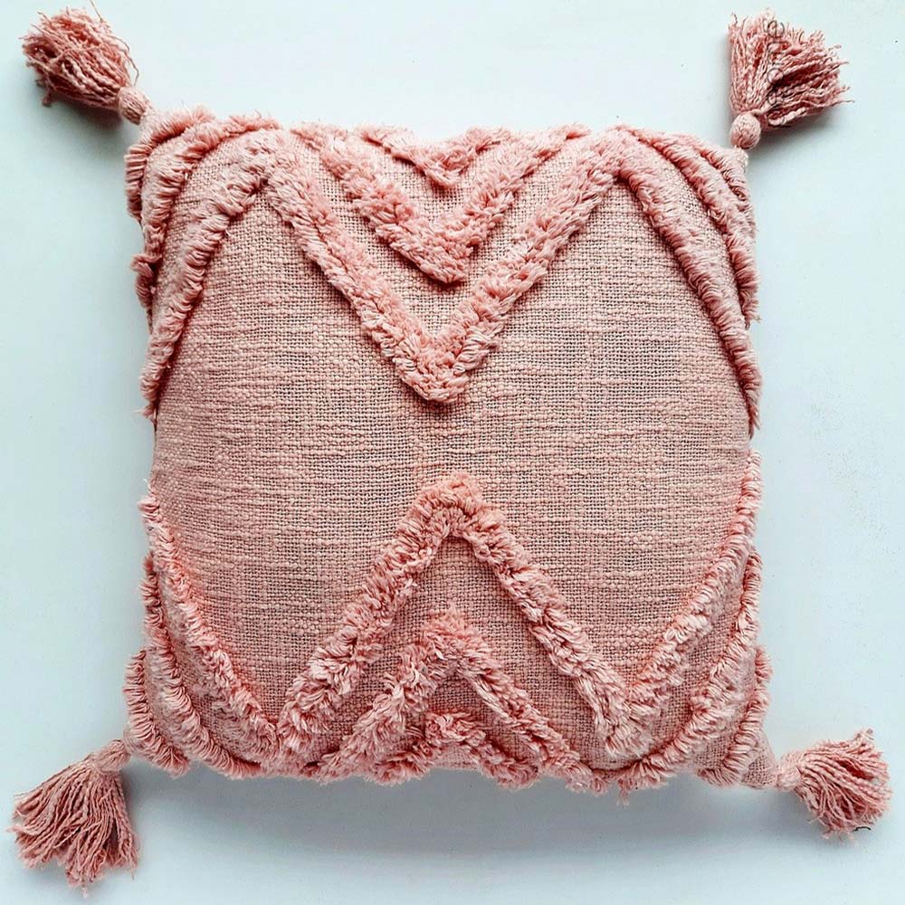 Cushion Cover, (i142_2_16_1), Cushion With Pink Color, Cushion For Living & Bedroom Area, Cushion - IM15261