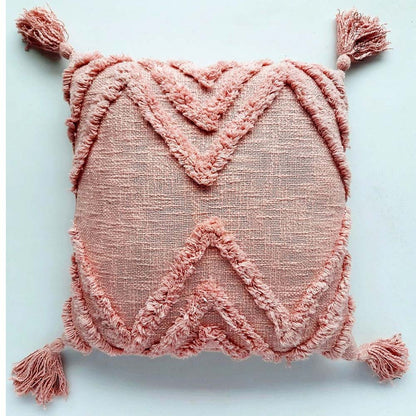 Cushion Cover, (i142_2_20_1), Cushion With Pink Color, Cushion For Living & Bedroom Area, Cushion - IM15262