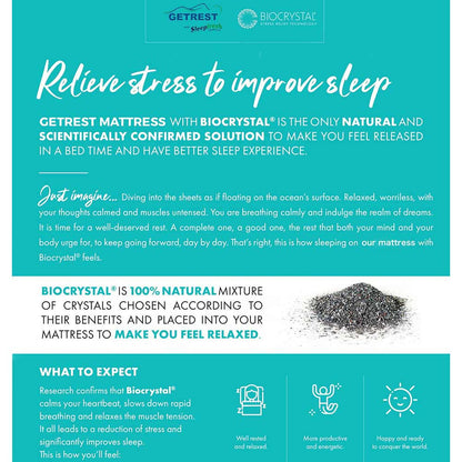 GR1011, GetRest Adapt 5"- Orthopedic Cool Gel Memory Foam Mattress with Stress Relief Tech 75x35x5inch, Mattress - IM15339