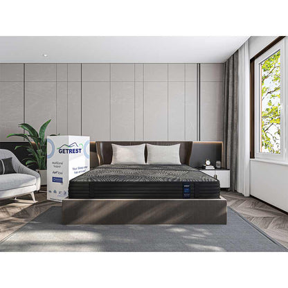GR1071, GetRest ProAdapt 8" - MultiZone Foam Mattress with Stress Relief & Spine Alignment Technology 75x60x8inches, Mattress - IM15363