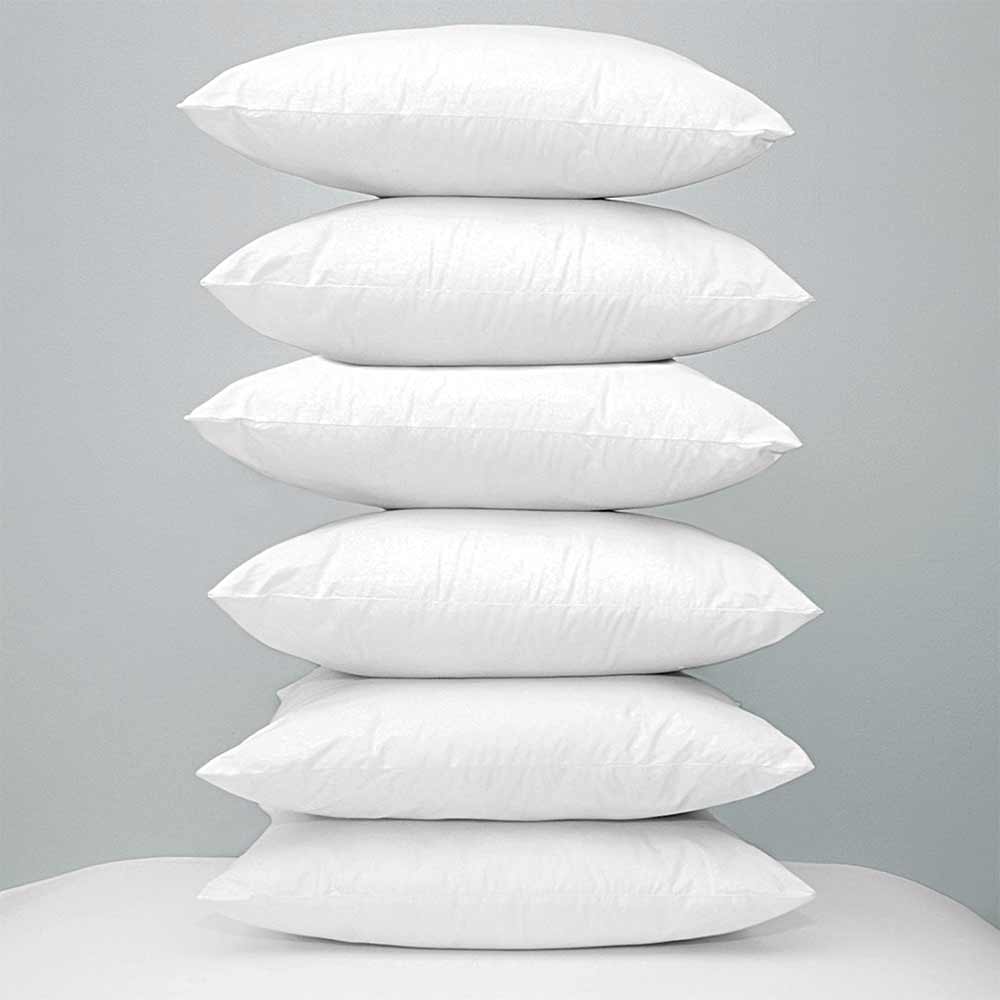 Sleeping Pillow (KZSP650), Cushion with Polycotton, White Color Cushion, Set of 6, Sleeping Pillow - IM15489