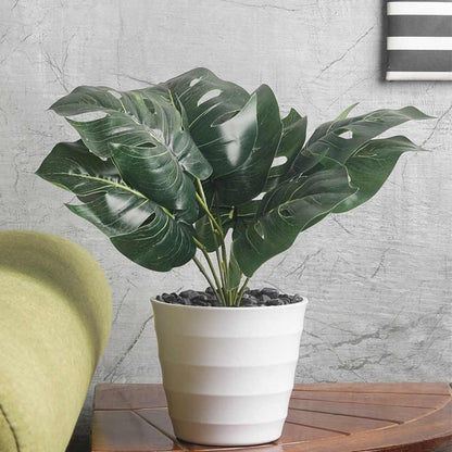 Table Decor (DE1958984-S-PM26503), Green Polyester and Plastic Artificial Money Plant with Pot by Foliyaj, Table Decor - IM15580