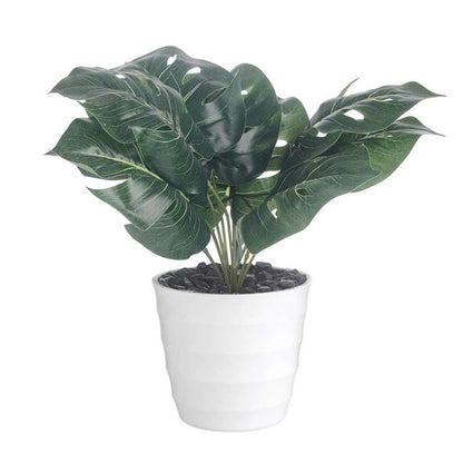 Table Decor (DE1958984-S-PM26503), Green Polyester and Plastic Artificial Money Plant with Pot by Foliyaj, Table Decor - IM15580