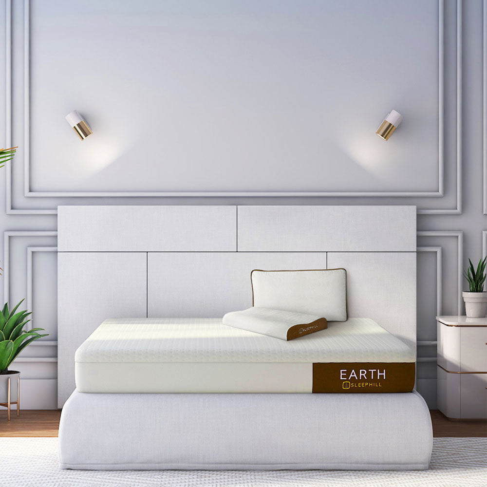 Mattress, (EA-6-7842) Sleephill Earth Orthopedic Cool Gel Memory Foam Mattress - Double Bed Size, Mattress - IM15612