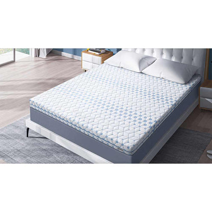 Mattress, (BEMGF4EY6WPBHUGG) Loom & Needles 7 Zoned Body Support Gel Memory Foam Topper, Mattress - IM15783