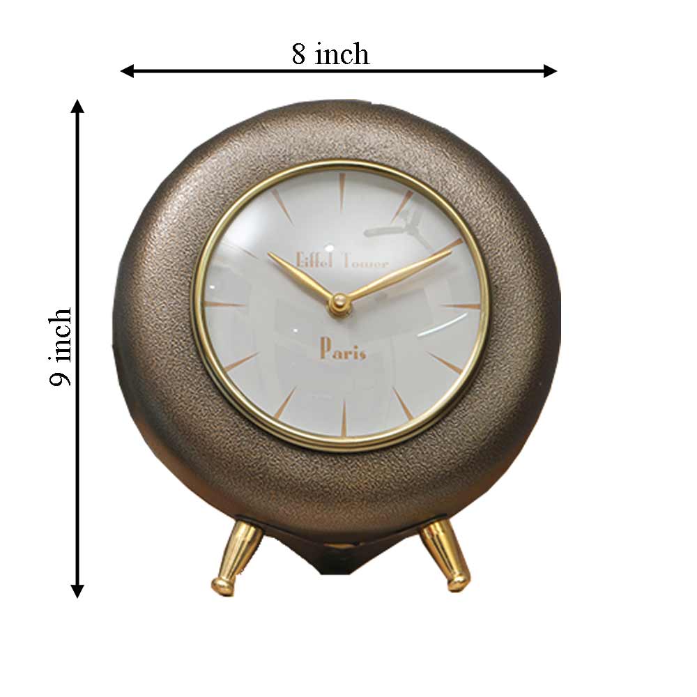 Table Clock, HWC111069(Cocovey Homes), Copper antique table clock, Table Clock - IM15872