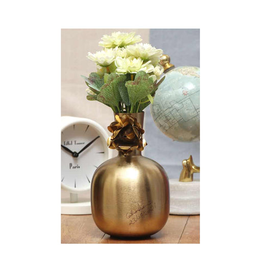 Vase, HFP111031(Cocovey Homes), Golden Delightful flower vase, Vase - IM15877