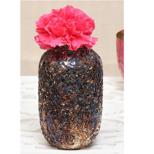 Vase, HFP111045(Cocovey Homes), Attractive mosaic flower vase, Vase - IM15886